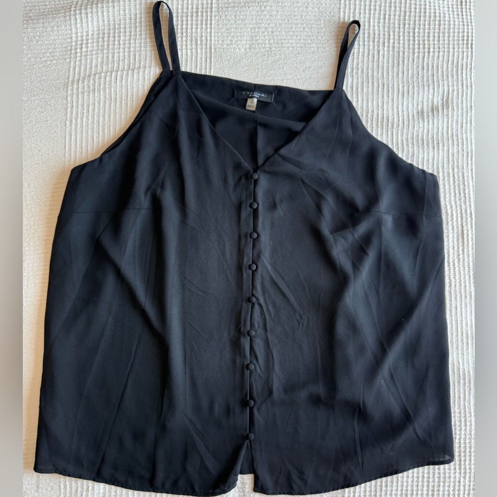 T. Tahari Women Black Cami Top, 1X